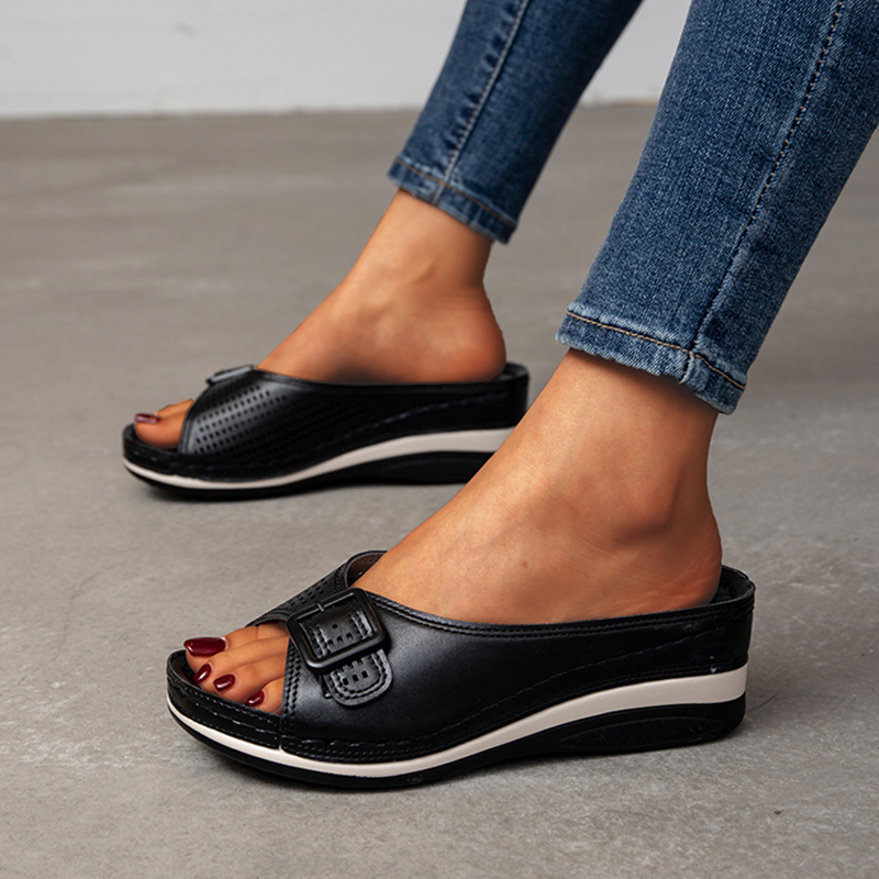 Casual schoenen met open teen