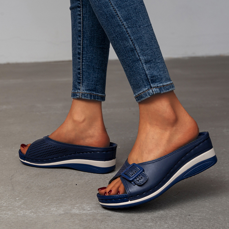 Casual schoenen met open teen