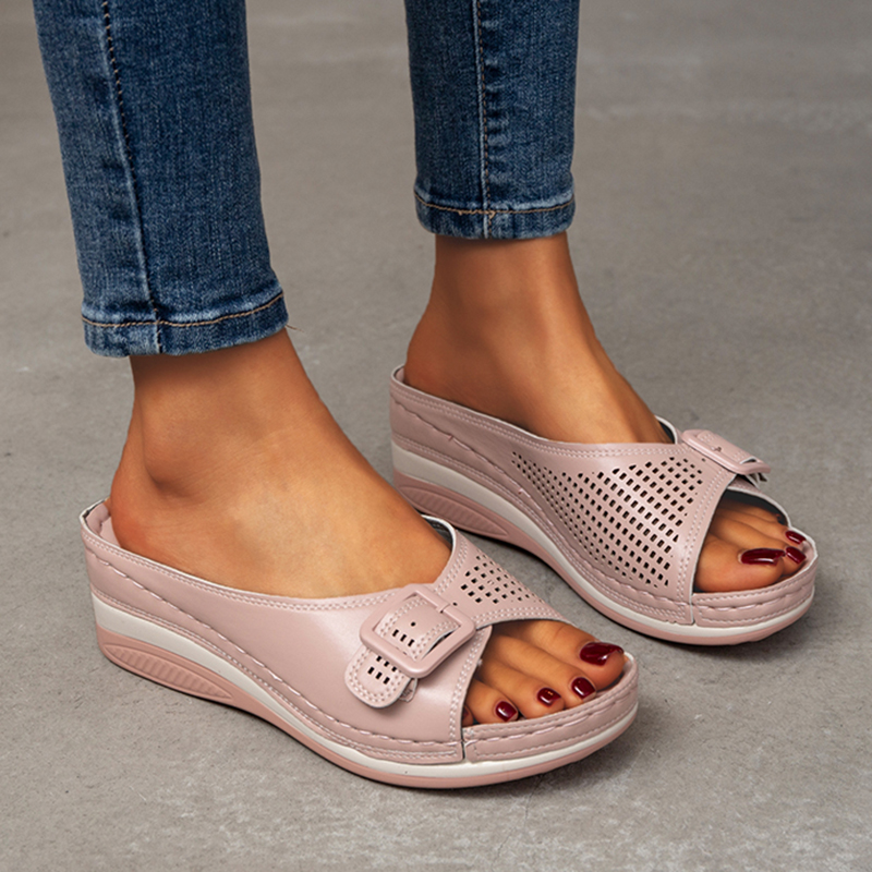 Casual schoenen met open teen