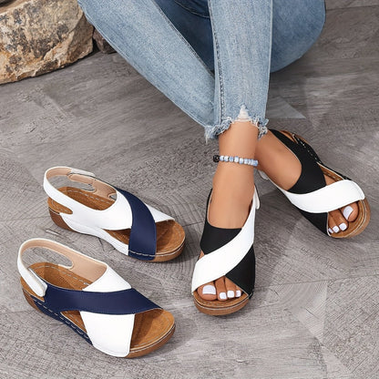 Orthopedische sandalen in kleur voor vrouwen