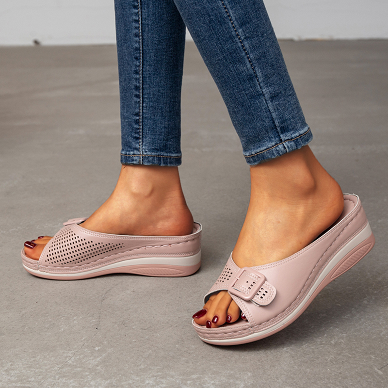Casual schoenen met open teen