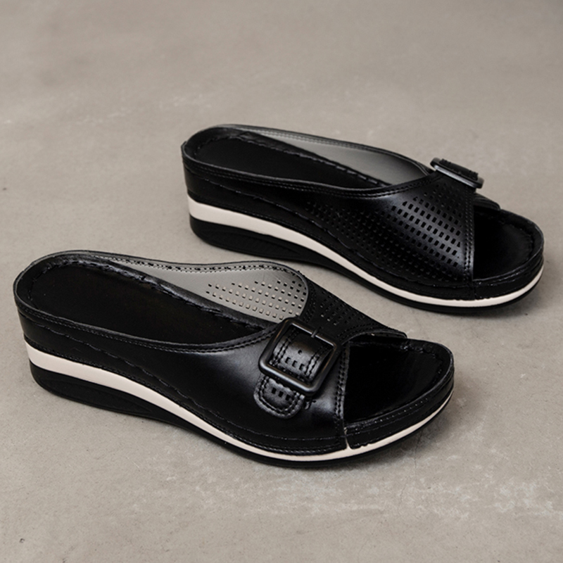 Casual schoenen met open teen