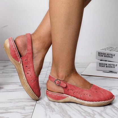 Comfortabele platte sandalen voor dames
