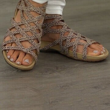 Ronde Teen Holle Romeinse Gladiator Sandalen