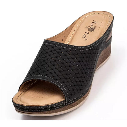 Womens Open Toe Wedge Sandals