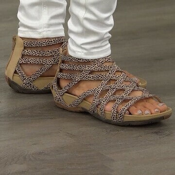Ronde Teen Holle Romeinse Gladiator Sandalen