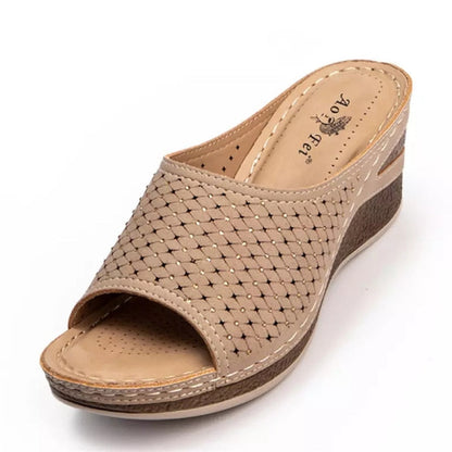 Womens Open Toe Wedge Sandals