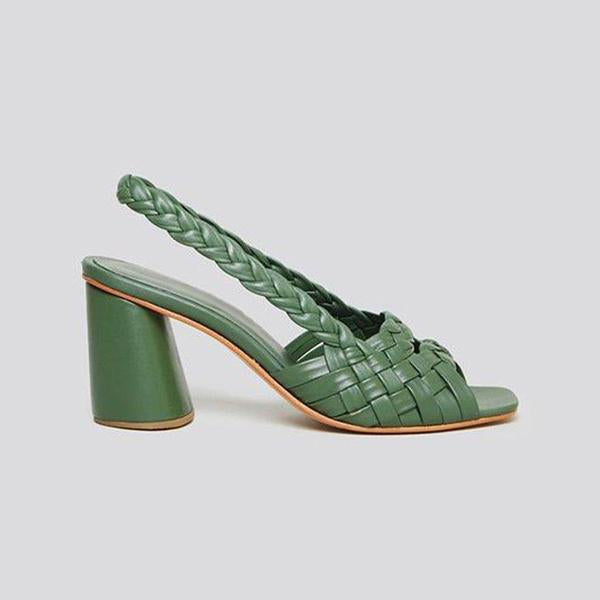 Elegante hoge hakken vintage sandalen