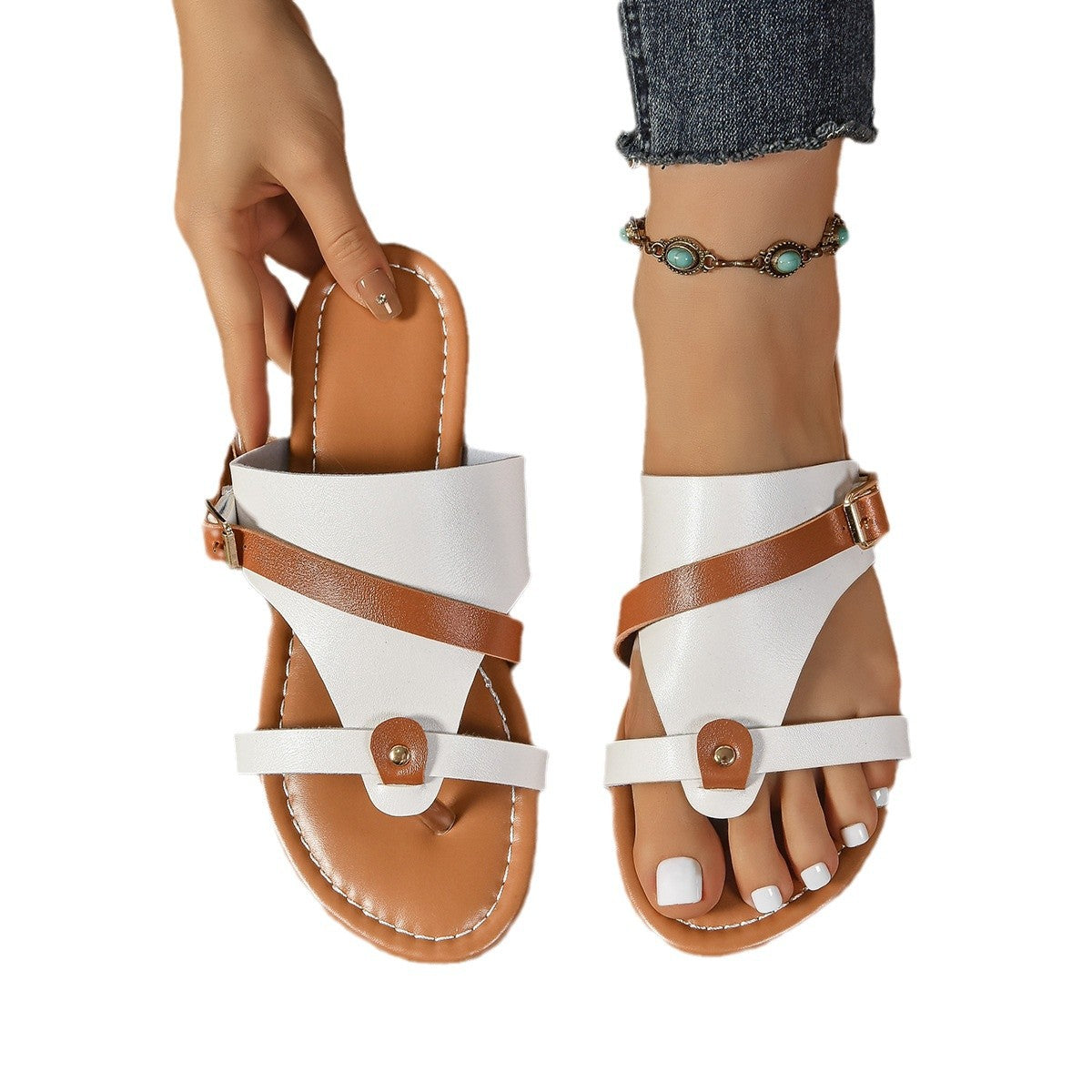 Chique Orthopedische Sandalen met Uniek Ontwerp