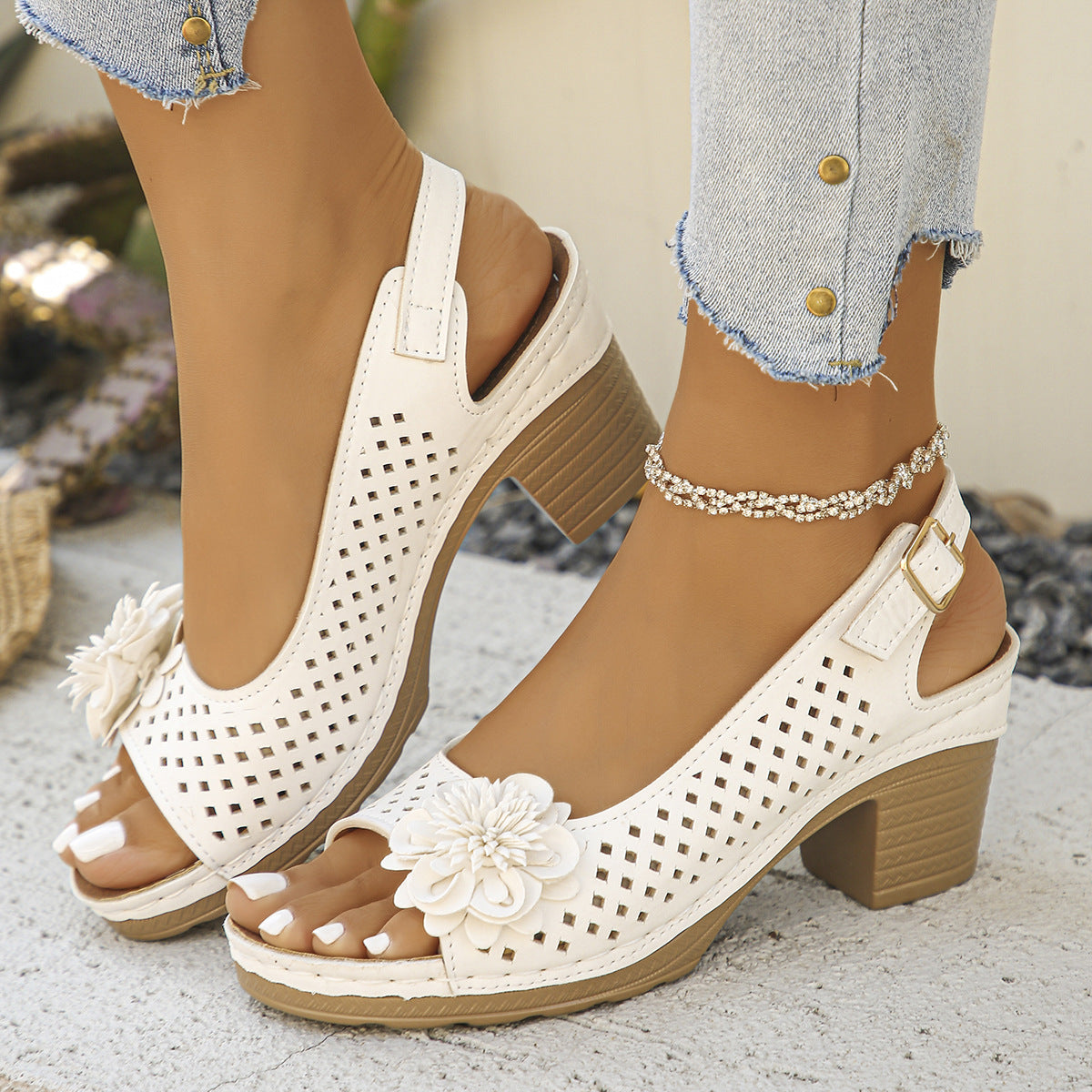 Chique Orthopedische Sandalen met Uniek Ontwerp