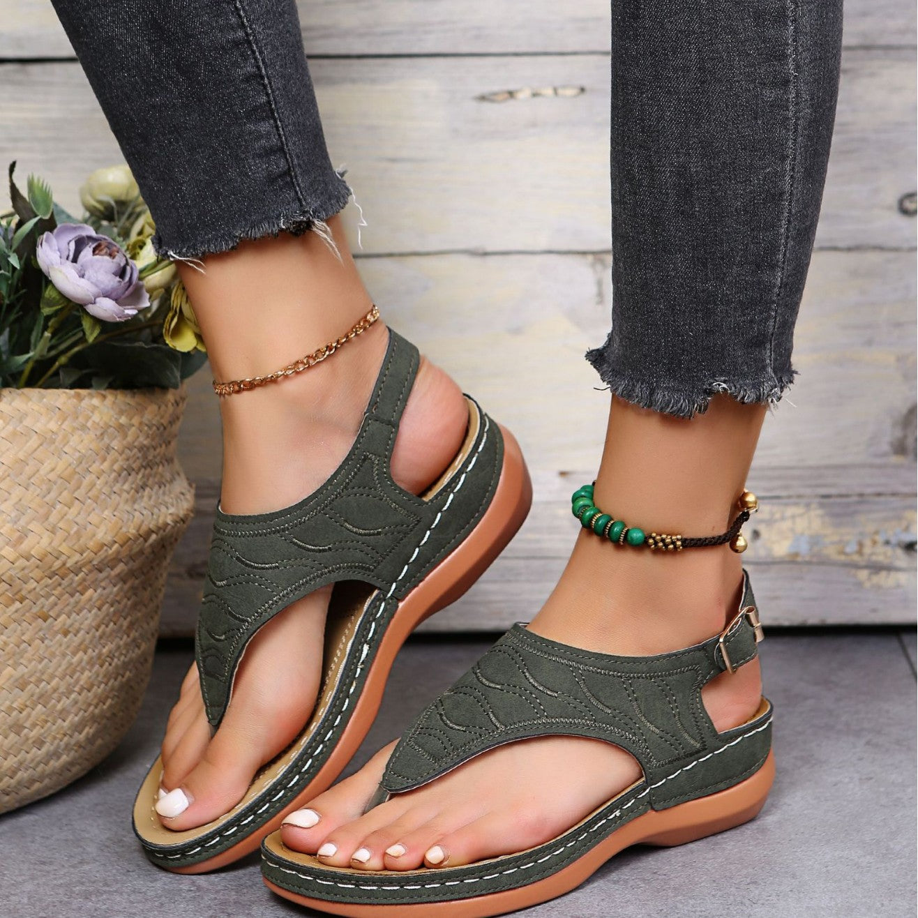 Chique Orthopedische Sandalen met Uniek Ontwerp