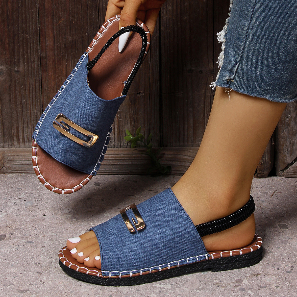 Chique Orthopedische Sandalen met Uniek Ontwerp