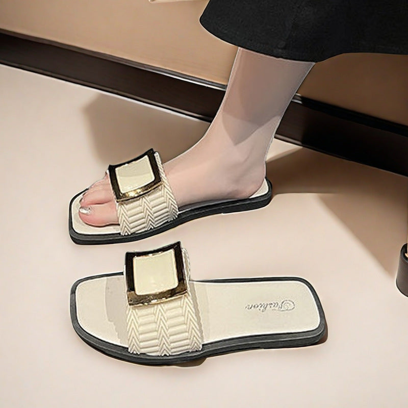 Vierkante sandalen voor dames
