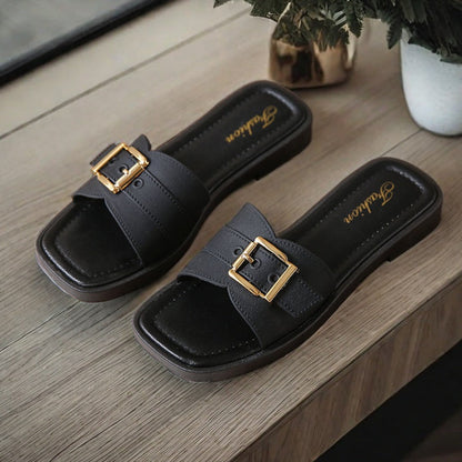 Vierkante sandalen voor dames