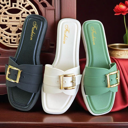 Vierkante sandalen voor dames