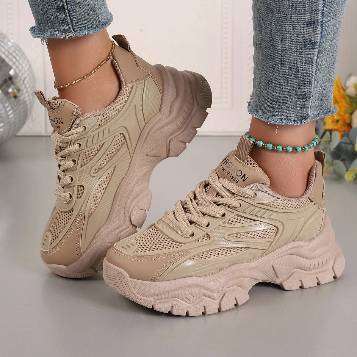 Casual en ondersteunende orthopedische Sneakers