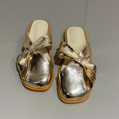 Square-Toe Gesloten-Teen Sandalen