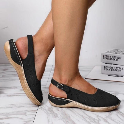 Comfortabele platte sandalen voor dames