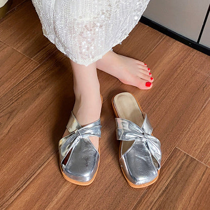 Square-Toe Gesloten-Teen Sandalen