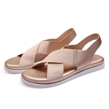 Comfortabele minimalistische platte sandalen