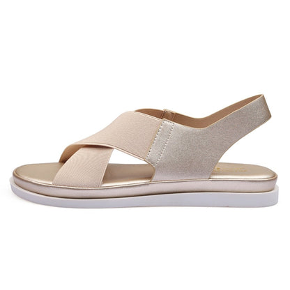 Comfortabele minimalistische platte sandalen